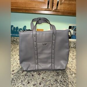 Victoria Secret Purse Backpack PU Leather 
Grey